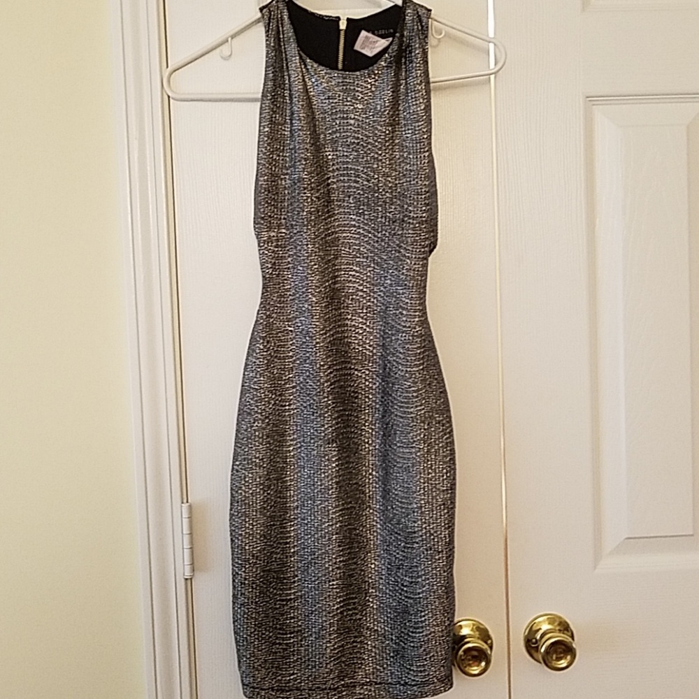 Metallic Silver Dress